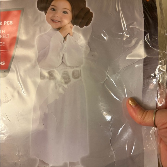 Star Wars Princess Leia Infant Costume 6-12 Months Disney Baby NEW - Picture 8 of 8